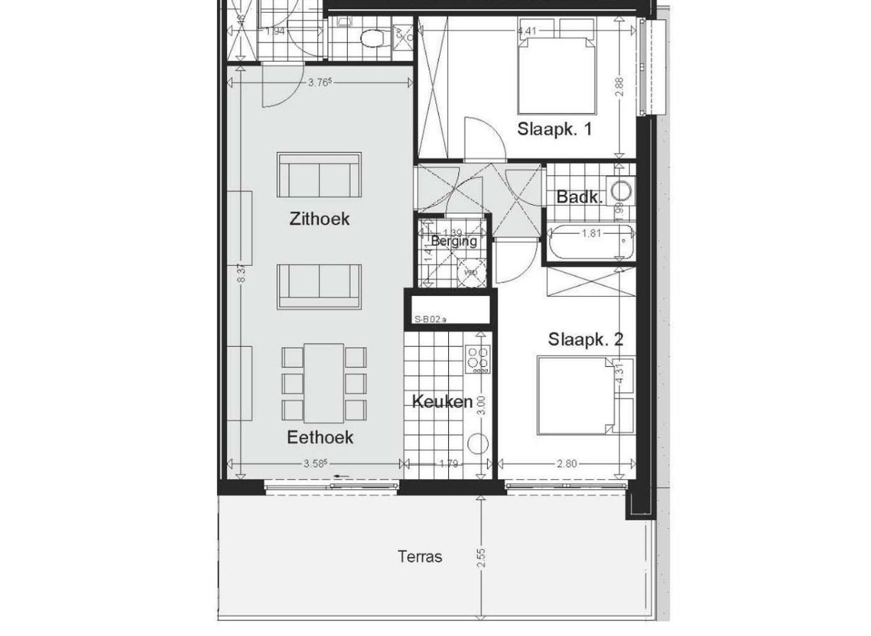 Shs Homes-Luxe Highrise, 2 Bedrooms, Kitchen, Free Parking, Stunning View, Large Tarrasse, Workspace 哈瑟尔特 外观 照片